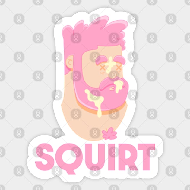 Big Squirt Sticker by LoveBurty